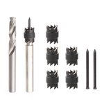 9X Electric Welding Drill Kit, Double-sided Blades Cutter Set for Power Drill Spot Welding Hex