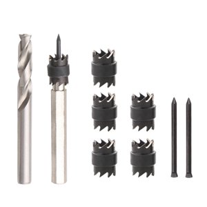 9X Kit de soudage électrique, ensemble de cutter à double face pour soudeur de spot de forage