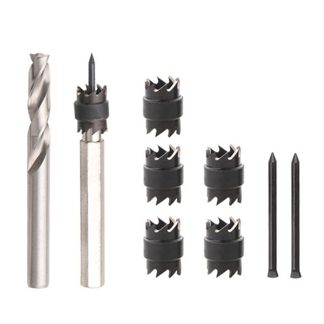 9X Electric Welding Drill Kit, Double-sided Blades Cutter Set for Power Drill Spot Welding Hex
