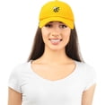 thumbnail image 4 of DALIX Bumble Bee Baseball Cap Dad Hat Embroidered Womens Girls in Gold, 4 of 7