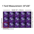 thumbnail image 3 of Feelyou Teens Moon Wolf Fabric by the Yard 10 Yards, Jungle Wildlife Animal Sewing Fabric, Dreamy Purple Rose Home Decor Fabric by the Yard, Microfiber Bedroom Decor, 3 of 6