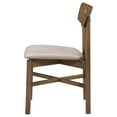 thumbnail image 4 of Rida Accent Dining Chair Set of 2, Gray Fabric, Dark Brown Hardwood, 4 of 6