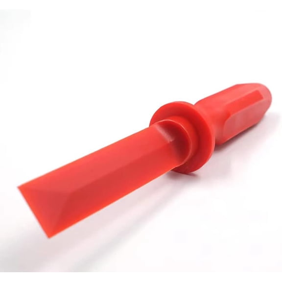 Non-Marring Super Grip Plastic Chisel Scraper, Wheel Weight Remover,Red