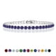 thumbnail image 1 of JeenMata 11 TCW Round Cut June - Alejandrita - Pulsera de tenis con piedra natal para mujer en diseño de eternidad - Chapado en oro blanco, Mujer, Adulto, 1 of 6