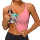 thumbnail image 3 of Fotbe Cool Cat Pink Sunglasses Sujetador Deportivo Largo sin Aros para Mujer con Almohadillas y Soporte Medio, Transpirable y Absorbente, Camiseta Tipo Chaleco o Tank Top-XX-Large, 3 of 8