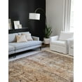 thumbnail image 5 of Loloi II Layla Printed Oriental Distressed Olive / Charcoal 3'-6" x 5'-6" Accent Rug, 5 of 11