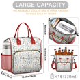 thumbnail image 5 of Pioneer Flower Floral Print Pattern Womens Lunch Box for Work,Insulated Large Lunch Bag for Tween and Teen,Loncheras Para Mujer,Leakproof Adult Lunch Bag for Work,Beach,Travel,Picnic,Camping, 5 of 7