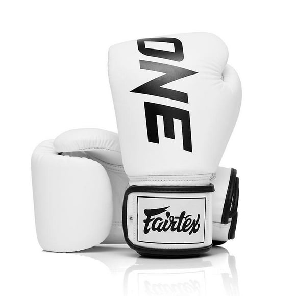 Fairtex x one championship blue boxing gloves