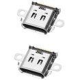 thumbnail image 1 of 2 Pack Replacement 12-pin Type C Sync Power Charge Charging Socket USB C Port for Nintendo Switch, 1 of 3