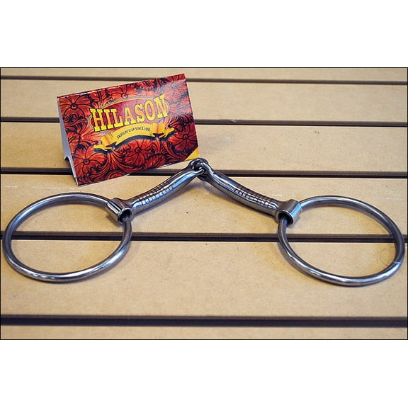 74AH Hilason Stainless Steel Ring Snaffle Horse Mouth Bit With Copper Inlay