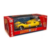 Speed Racer Shooting Star # 9 مع Speed X Figure ، أصفر - Auto World AWSS125 - 1 / 18 مقياس Diecast Model Toy Car