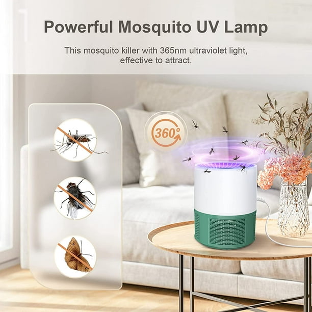 LOUV Lampe UV anti-insectes 360° piège à moustiques avec port USB