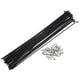 thumbnail image 1 of Unique Bargains 40 radios 14G J Bend 224 mm x 2 mm con cabecillas para bicicleta de acero negro Unique Bargains radios y accesorios para bicicletas, 1 of 1
