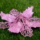 thumbnail image 4 of Poinsettia con brillo JAAS 10 Uds flores artificiales Navidad color negro 9cm, 4 of 5