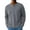 Gray_03MN^1010, variant on Fabrcox Henley Men's T-Shirts M- 3xl Slim Fit Crewneck Long Sleeve Casual T-Shirts Soft Basic Solid Color Tops Rose Gold M
