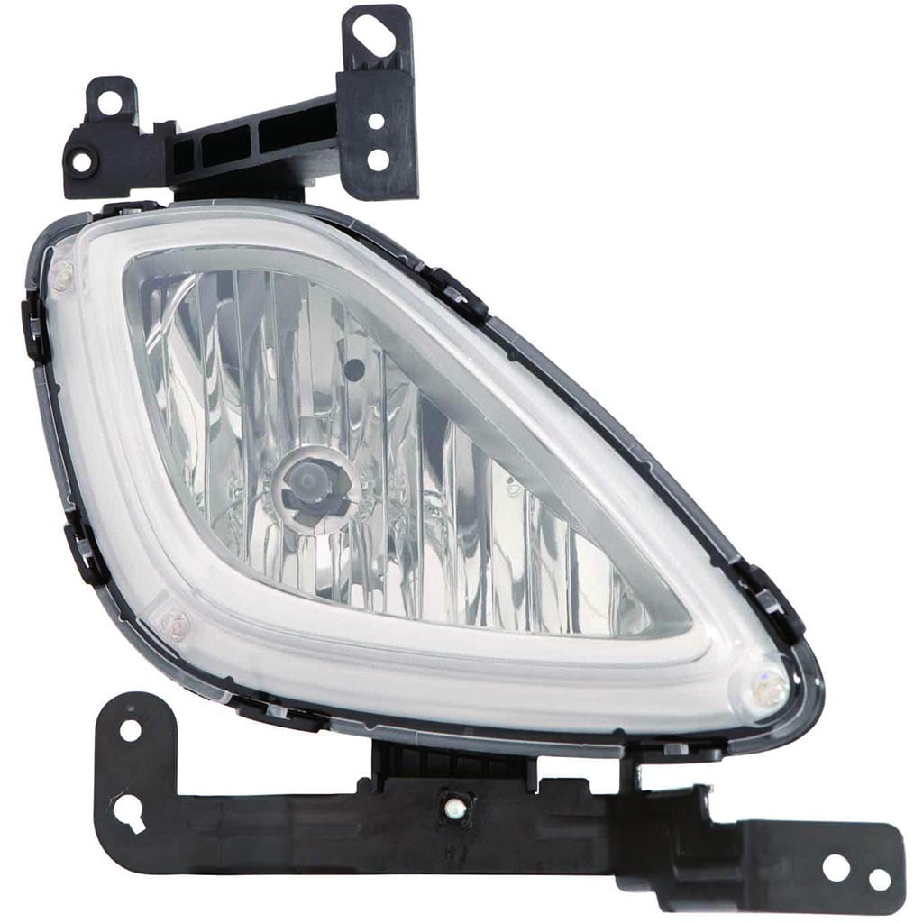 CarLights360 For 2011 2012 2013 HYUNDAI ELANTRA Fog Light Assembly Passenger Side w/Bulbs