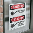 thumbnail image 4 of (2 Pack) Electrical Hazard Bilingual OSHA Danger Sign 5 Inch X 7 Inch Vinyl Label Decal Sticker Weather Resistant, UV Protected for Workplace, Business, and Construction Site, Made in, 4 of 7