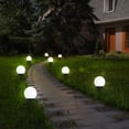 thumbnail image 2 of Iluminación de paisaje, luces solares para exteriores de fácil instalación y decoración impermeable, paquete de 8 luces blancas frías para decoración de caminos de jardín, patio, jardín, 2 of 6