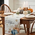 thumbnail image 3 of Thanksgiving Pumpkin Table Runner, Autumn Thanksgiving Kitchen Dining Table Decoration for Home Party Decor 18x72 Inches, 3 of 9