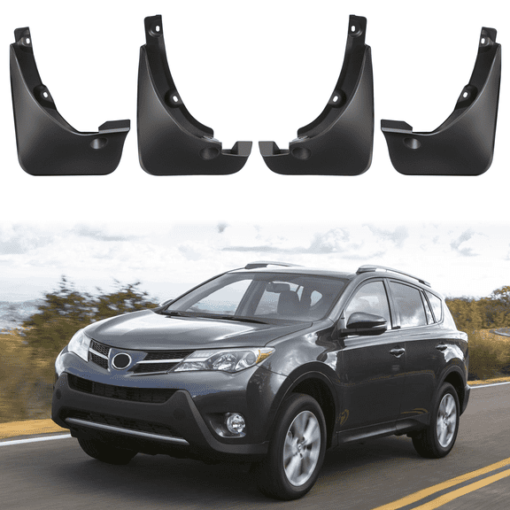 SPEEDWOW Mud Flaps Splash Guards 4PCS Front & Rear Side Mud Guards Compatible with Toyota RAV4 2006-2012 3th gen with OEM Fender Flares