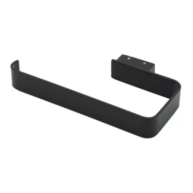 Portapapel Baño Color Negro Mate 12.5 Cm Cuadrado Rubinett