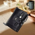 thumbnail image 4 of Mens Wallet Bifold Zip Cowhide Soft Holder Purse with Chain, 4 of 7