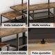 thumbnail image 5 of Mueble para TV Moderno con Soporte, Mesa de TV Grande con 2 Mesas Auxiliares Extraíbles Centro de Entretenimiento para Televisor de hasta 75 Pulgadas, Mueble para Television, Sala, Dormitorio, 5 of 8