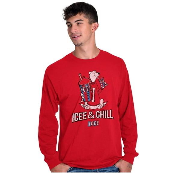 Icee And Chill Vintage Polar Bear Long Sleeve TShirt Men Women Brisco Brands M