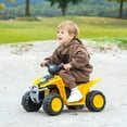 thumbnail image 2 of Gymax CAT Licensed Kids Ride on ATV w/ Horn Sound LED Headlight Foot Pedal, 2 of 10