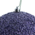 thumbnail image 2 of Vickerman 6" Lilac Beaded Ball Ornament, 4 per Bag, 2 of 7