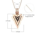 thumbnail image 2 of Constantlife Arrowhead Necklace for Men Cremation Jewelry for Ashes Urn Necklace for Ashes Of Loved One Ash Holder Necklace, 2 of 7