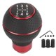 thumbnail image 1 of Shift knob shift gear head handle shifter 5 Speed Gear Shift Knob Stick Aluminium Alloy and Leather Manual Automobiles AccessoryRed ANGGREK Otros, 1 of 8