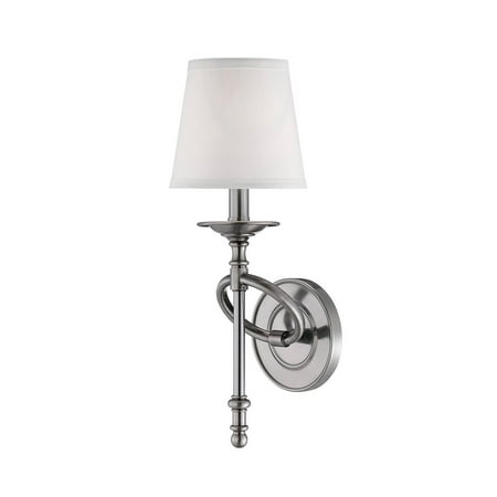 - Wall Sconces 1 Light With Brushed Pewter Finish Candelabra Bulbs 6 inch 60 Watts