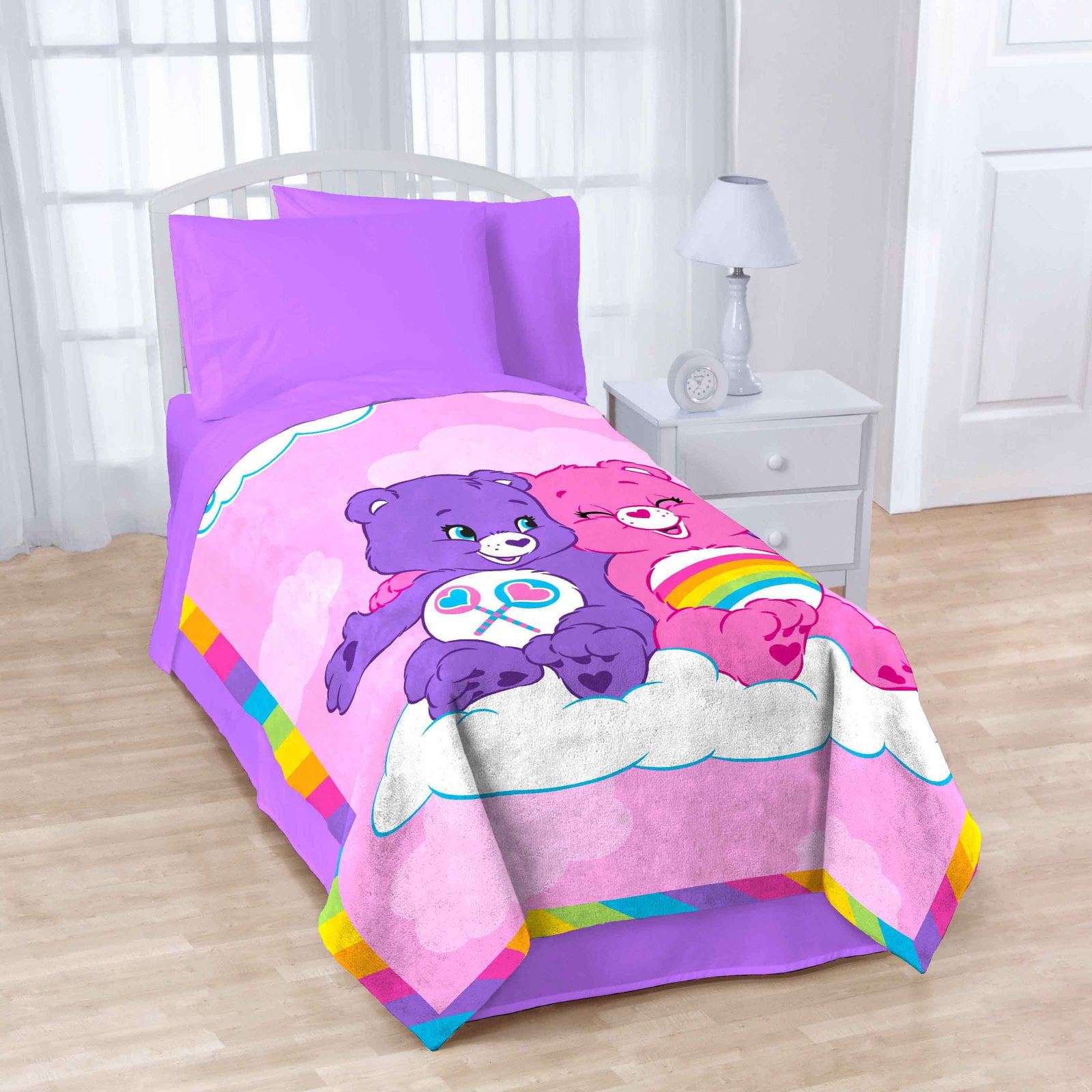 Care Bears Rainbow Day Blanket by American Greeting