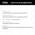 thumbnail image 3 of MAX Advanced Brakes - Front Brake Kit For 2022 BMW 230i| Carbon Ceramic Brake Pad and Rotor Kit| Daily Driving Geomet Coated Brake Rotors, 3 of 9