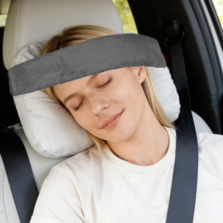 Adjustable Head Support Strap for Car Dining Chair Shopping Cart Soft Padded Neck Restraint for Childs Adults Quick-Buckle Head Stabilizer for Naps Road Trips and Mealtime