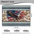 thumbnail image 7 of COEQINE Cargo Mat for SUV, All Weather Washable Trunk Protection Stylish Dog Seat Cover Auto Interior Accessories for Dogs Cats, 29" x 39", Aztec Eagle American Flag Blue, 7 of 7