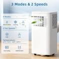thumbnail image 5 of FREE VILLAGE Portable Air Conditioners,8000 BTU,4 in 1 Portable AC Unit with Window Kits, Fan & Dehumidifier Modes,Cools up to 350 Sq.Ft,LED Display/Remote Control,24H Timer for Living Room,Bedroom, 5 of 11