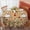 Pioneer Flower Floral-1, variant on Pioneer Flower Floral Print Pattern Round Tablecloth 60 X 60 Inch, Wrinkle Resistant Wipeable Table Cloth for Kitchen Dining Picnic Patio Party
