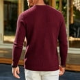 thumbnail image 6 of Jovrlynd Mens Sweater Crewneck Ribbed Knit Long Sleeve Shirts with Pockets Casual Soft Plus Size Pullover Sweaters for Big & Tall, S-3XL, 6 of 9