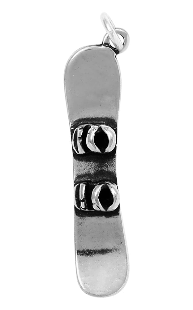 Raposa Elegance Sterling Silver 3D Snowboarding Charm Necklace 16, 18 or 20 Chain Raposa Elegance Sterling Silver 3D Snowboarding Charm Necklace 16, 18 or 20 Chain