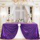 thumbnail image 4 of Mantel B-COOL con lentejuelas moradas purpurina 125 x 125 cm para Halloween, 4 of 8