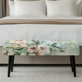 thumbnail image 3 of Jiueut Hummingbird Hibiscus Flower Pattern Dining Bench Slipcover, Wear Resistant Long Bench Seat Slipcover Easy to Clean Rectangle Chair Protection for Living Room Bedroom Kitchen, 3 of 7