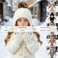 thumbnail image 4 of Little/Big Kids Winter Casual Hat Toddler Scarf and Glove Set with Knit Winter Hat, 4 of 6
