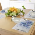 thumbnail image 4 of Ambesonne Floral Place Mats Set of 4, Iris Fresh Colors, Standard Size, Lilac Teal Ecru, 4 of 6