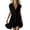 Black 1, variant on Summer Shirt Dress for Women, Collared Sleeveless Tank Dress with Front Buttons, Tiered Ruffle Hem Mini Shift Dress for Everyday & Vacation