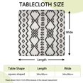 thumbnail image 2 of Vibrant and Colorful Boho Tablecloth 34x34 Inch Square Floral Cover with Elastic Hem for Perfect Fit on Card Tables, 2 of 6