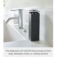 thumbnail image 6 of Yamazaki Home Push Soap Dispenser, Black, ABS Plastic, 8.5 fluid oz., 250 milliliters, No Assembly, 6 of 7