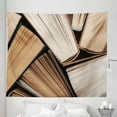thumbnail image 1 of Modern Tapestry, Pile of Old Books Research Reading Library Literature Theme Picture, Fabric Wall Hanging Decor for Bedroom Living Room Dorm, 5 Sizes, Brown Beige, by Ambesonne, 1 of 1