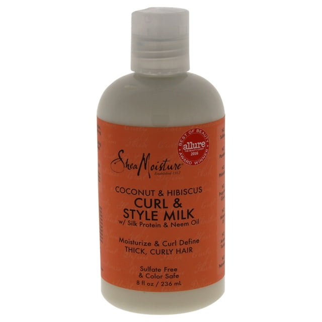 Coconut & Hibiscus Curl & Style Milk by Shea Moisture for Unisex - 8 oz Cream